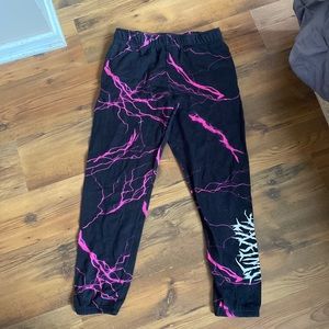 Zumeiz black and pink sweatpants